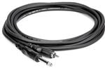 Hosa CPR105 Unbalanced Interconnect 1/4" TS to RCA Front View